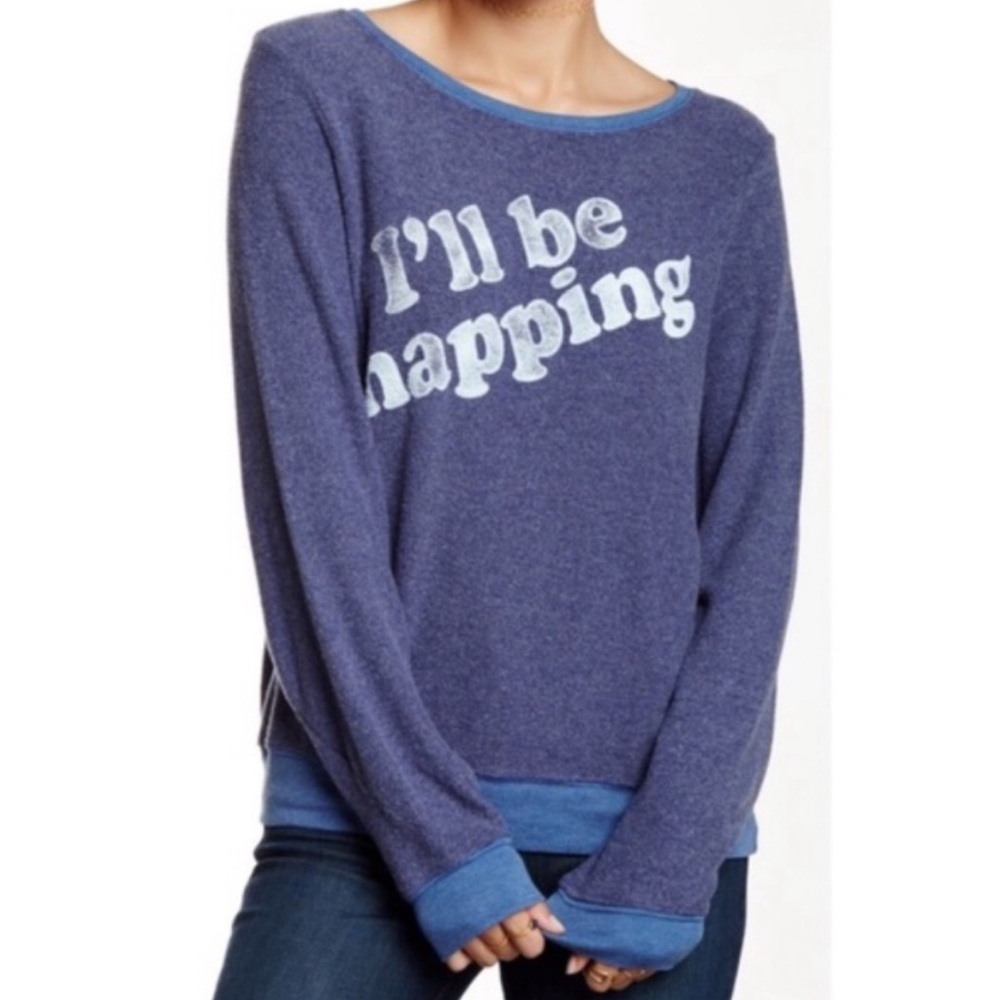 Wildfox I'll Be Napping Crewneck
Pullover S Navy